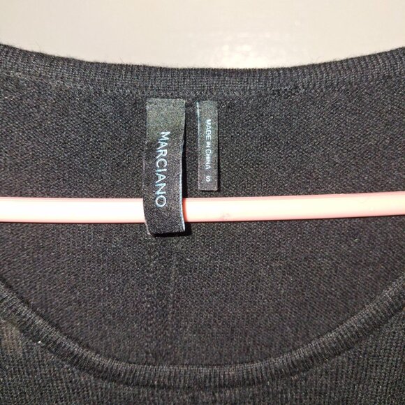 Marciano Flowy Tunic with Asymmetric Hem, Viscose and Wool Blend, Size S - Picture 10 of 10